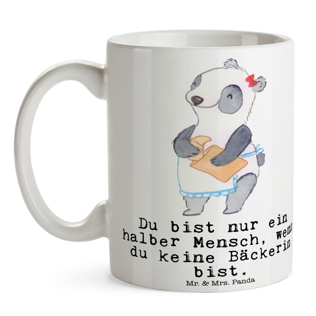 Tasse Bäckerin mit Herz Bäckerin, Konditorin, Brotbäckerin, Bäckerei, Backstube, Bäckerladen, Brotmanufaktur,  Becher, Kaffeetasse, Kaffeebecher, Tee, Frühstück, Büro  Beruf, Ausbildung, Jubiläum, Abschied, Rente, Kollege, Kollegin, Geschenk, Schenken, Arbeitskollege, Mitarbeiter, Firma, Danke, Dankeschön