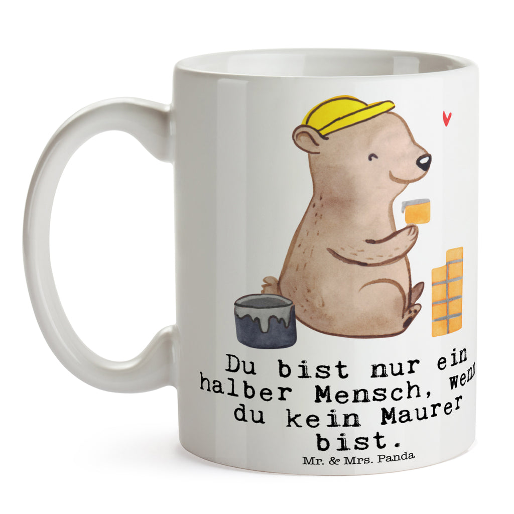 Tasse Maurer mit Herz Maurer, Maurermeister, Gesellenprüfung, Handwerker, Maurerbetrieb,  Becher, Kaffeetasse, Kaffeebecher, Tee, Frühstück, Büro  Beruf, Ausbildung, Jubiläum, Abschied, Rente, Kollege, Kollegin, Geschenk, Schenken, Arbeitskollege, Mitarbeiter, Firma, Danke, Dankeschön