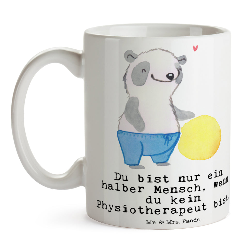 Tasse Physiotherapeut mit Herz  Becher, Kaffeetasse, Kaffeebecher, Tee, Frühstück, Büro  Beruf, Ausbildung, Jubiläum, Abschied, Rente, Kollege, Kollegin, Geschenk, Schenken, Arbeitskollege, Mitarbeiter, Firma, Danke, Dankeschön