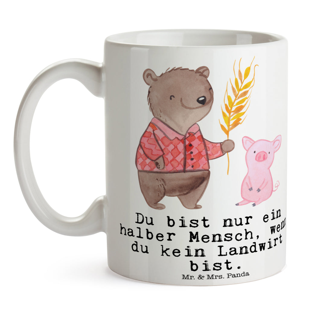 Tasse Landwirt mit Herz Landwirt; Bauer, Tierwirt, Agronom, Farmer, Bauernhof,  Becher, Kaffeetasse, Kaffeebecher, Tee, Frühstück, Büro  Beruf, Ausbildung, Jubiläum, Abschied, Rente, Kollege, Kollegin, Geschenk, Schenken, Arbeitskollege, Mitarbeiter, Firma, Danke, Dankeschön