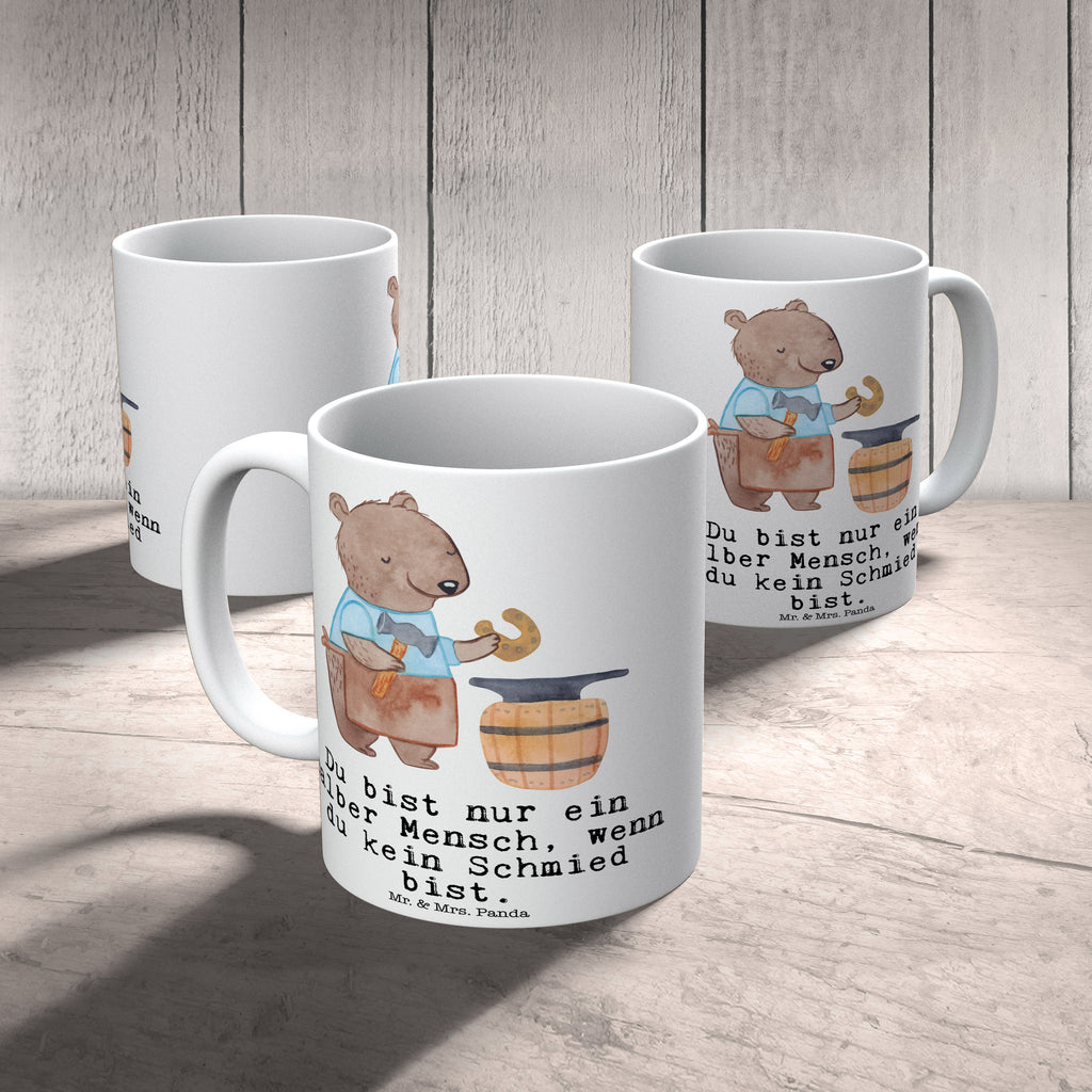 Tasse Schmied mit Herz  Becher, Kaffeetasse, Kaffeebecher, Tee, Frühstück, Büro  Beruf, Ausbildung, Jubiläum, Abschied, Rente, Kollege, Kollegin, Geschenk, Schenken, Arbeitskollege, Mitarbeiter, Firma, Danke, Dankeschön