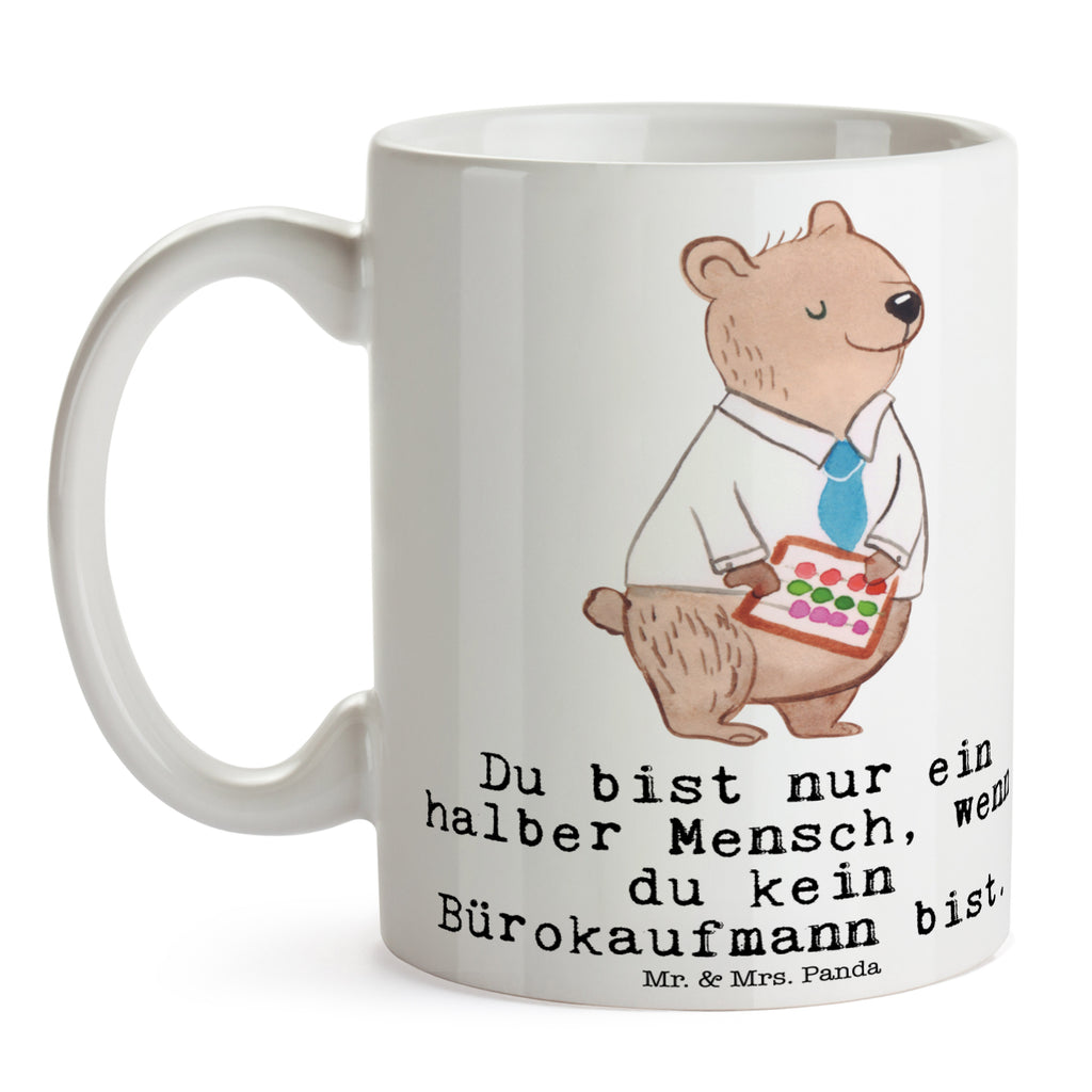 Tasse Bürokaufmann mit Herz Bürokaufmann, Kaufmann für Büromanagement,  Becher, Kaffeetasse, Kaffeebecher, Tee, Frühstück, Büro  Beruf, Ausbildung, Jubiläum, Abschied, Rente, Kollege, Kollegin, Geschenk, Schenken, Arbeitskollege, Mitarbeiter, Firma, Danke, Dankeschön