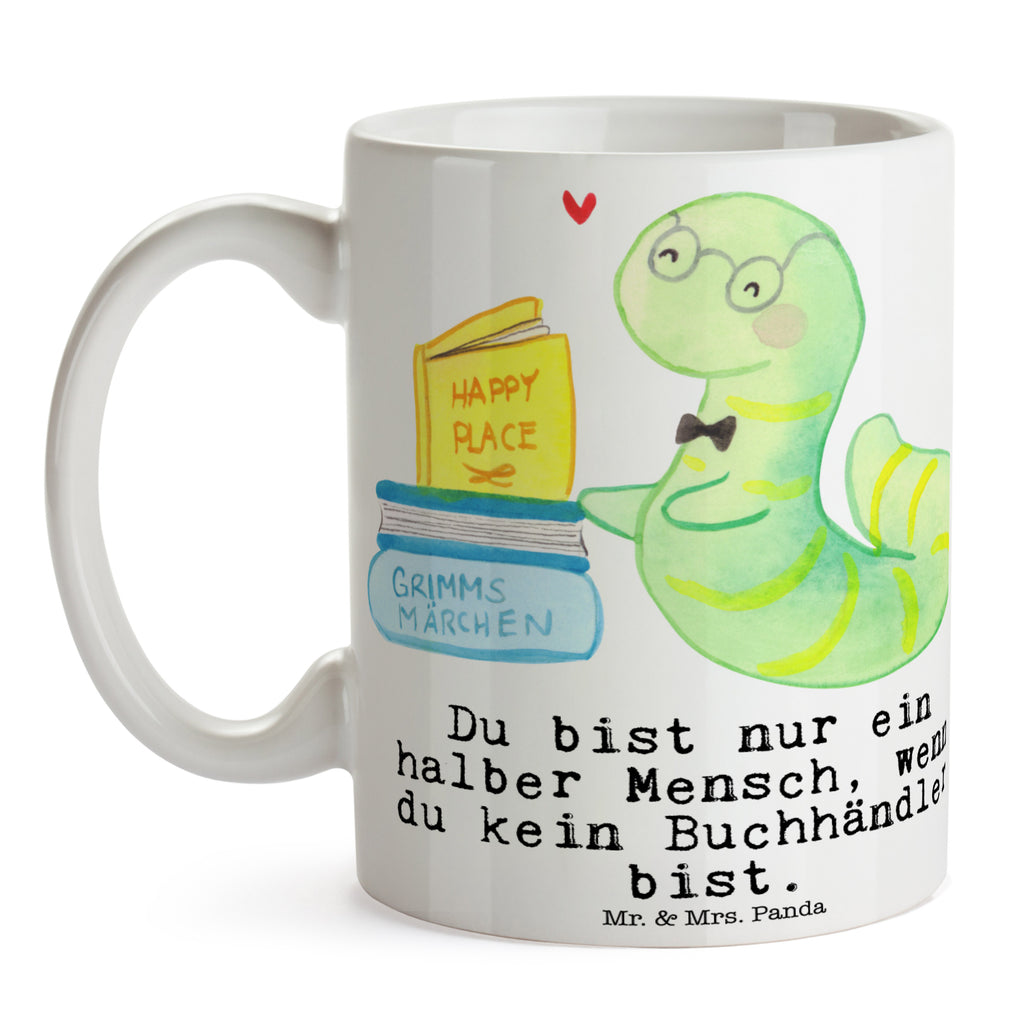 Tasse Buchhändler mit Herz Buchhändler, Buchhandlung, Buchverkäufer, Bibliothekar, Bücherwurm,  Becher, Kaffeetasse, Kaffeebecher, Tee, Frühstück, Büro  Beruf, Ausbildung, Jubiläum, Abschied, Rente, Kollege, Kollegin, Geschenk, Schenken, Arbeitskollege, Mitarbeiter, Firma, Danke, Dankeschön