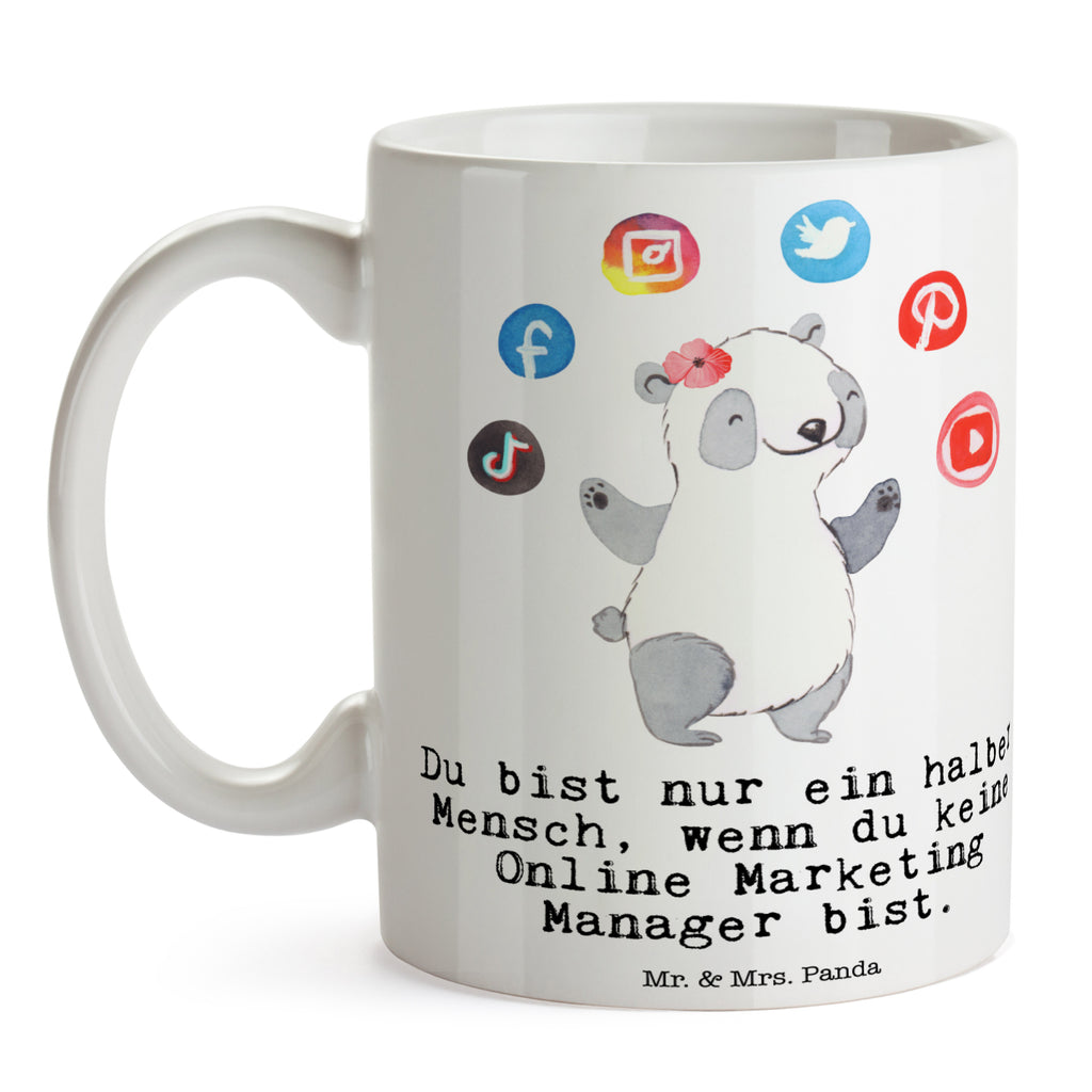 Tasse Online Marketing Manager mit Herz Online Marketing, Manager, Marketingmanager, Influencer Marketing, Digital Marketing Becher, Kaffeetasse, Kaffeebecher, Tee, Frühstück, Büro  Beruf, Ausbildung, Jubiläum, Abschied, Rente, Kollege, Kollegin, Geschenk, Schenken, Arbeitskollege, Mitarbeiter, Firma, Danke, Dankeschön