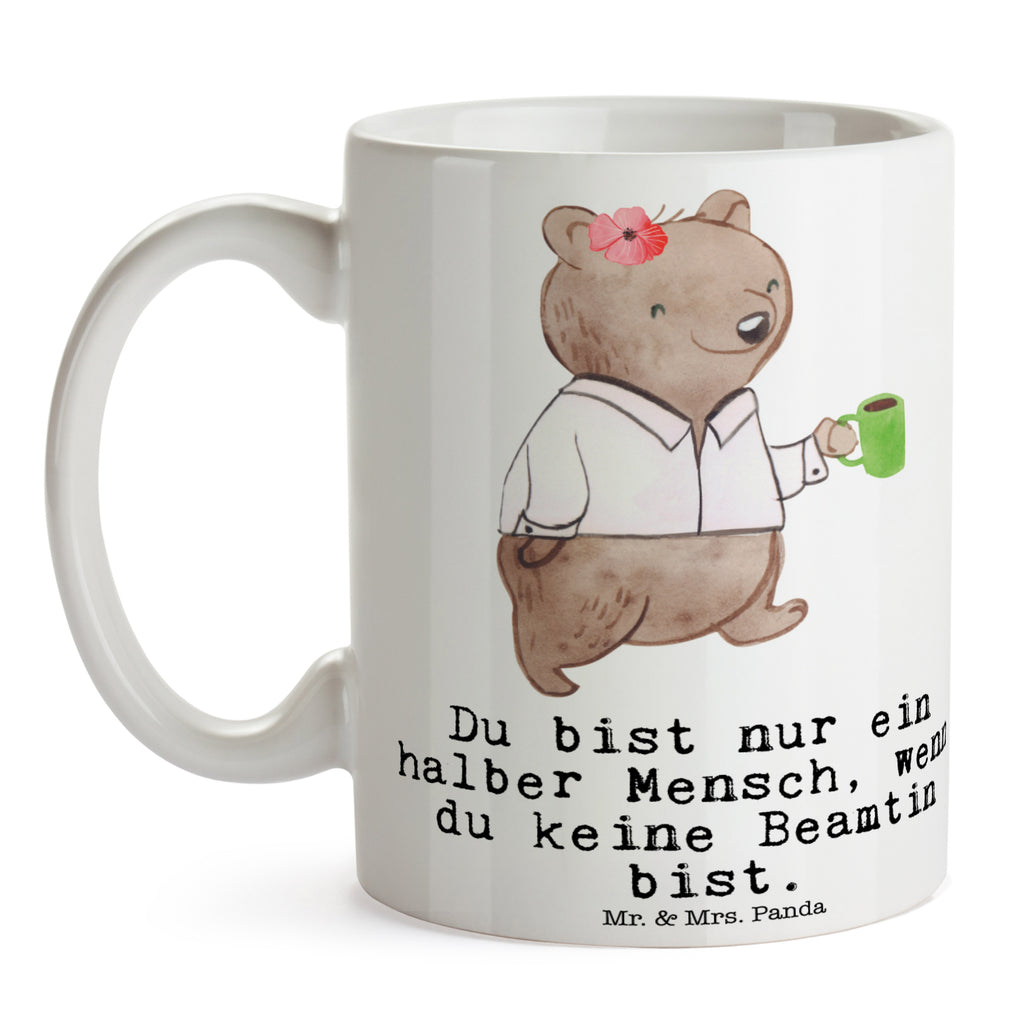 Tasse Beamtin mit Herz Beamte, Verbeamtung, Beamtentum, öffentlicher Dienst, Studium, Amt,  Becher, Kaffeetasse, Kaffeebecher, Tee, Frühstück, Büro  Beruf, Ausbildung, Jubiläum, Abschied, Rente, Kollege, Kollegin, Geschenk, Schenken, Arbeitskollege, Mitarbeiter, Firma, Danke, Dankeschön