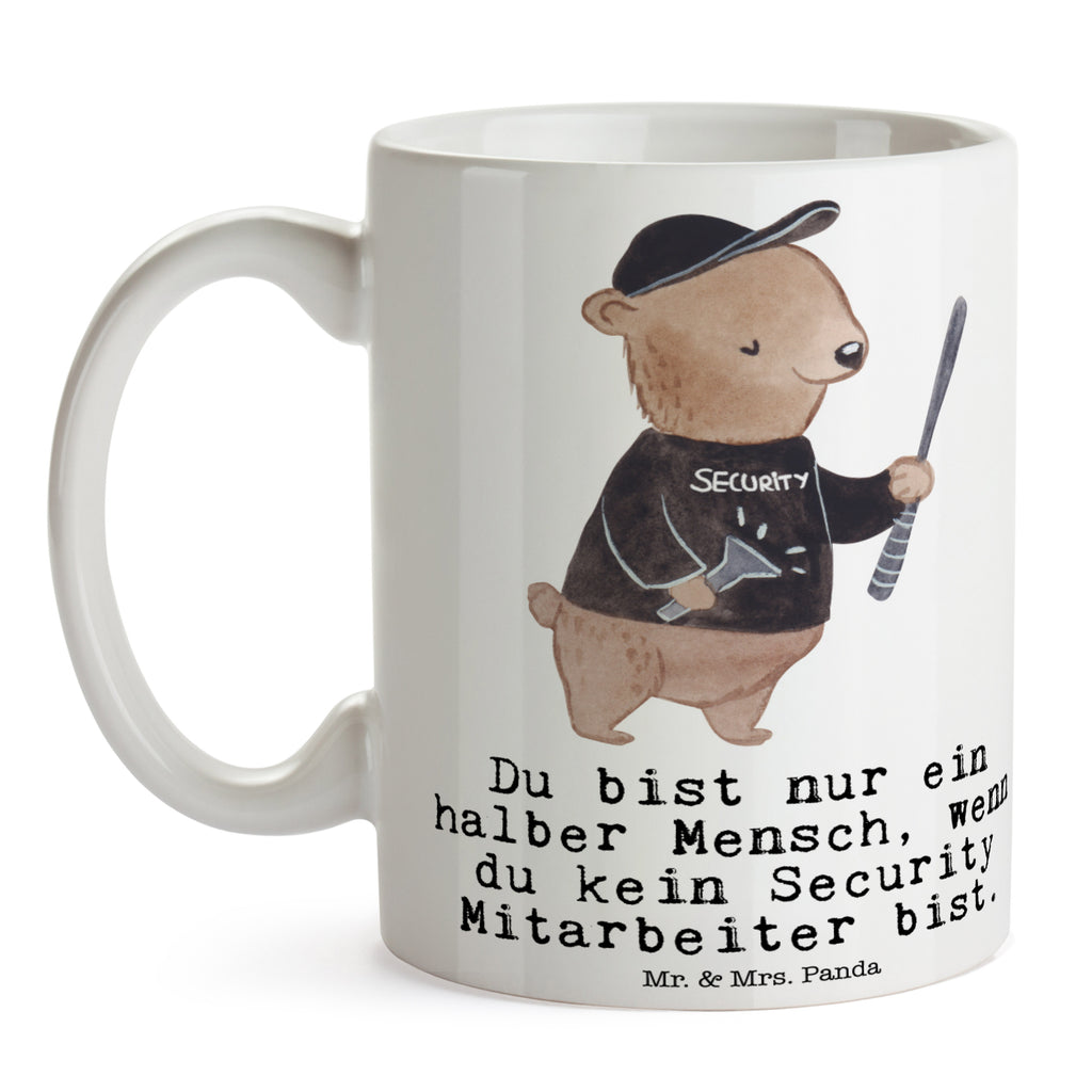 Tasse Security Mitarbeiter mit Herz  Becher, Kaffeetasse, Kaffeebecher, Tee, Frühstück, Büro  Beruf, Ausbildung, Jubiläum, Abschied, Rente, Kollege, Kollegin, Geschenk, Schenken, Arbeitskollege, Mitarbeiter, Firma, Danke, Dankeschön