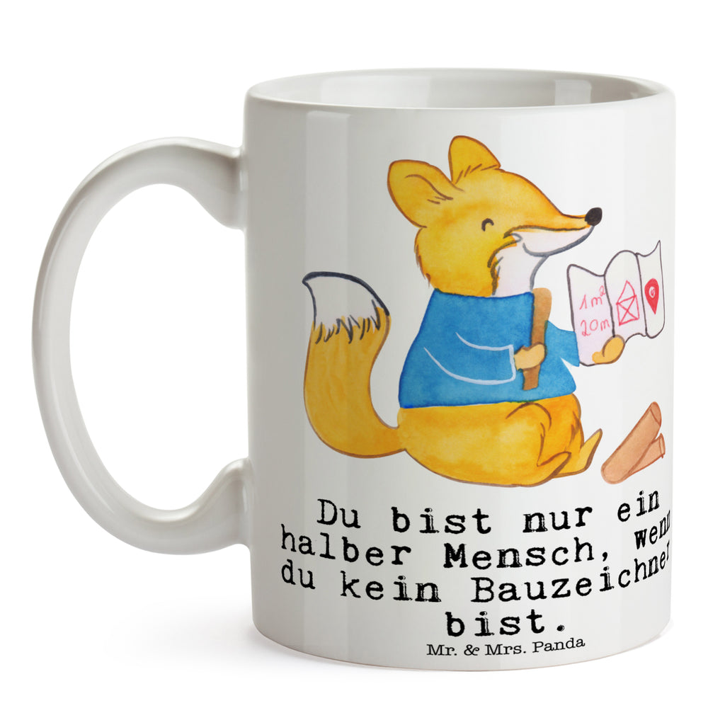 Tasse Bauzeichner mit Herz  Becher, Kaffeetasse, Kaffeebecher, Tee, Frühstück, Büro  Beruf, Ausbildung, Jubiläum, Abschied, Rente, Kollege, Kollegin, Geschenk, Schenken, Arbeitskollege, Mitarbeiter, Firma, Danke, Dankeschön