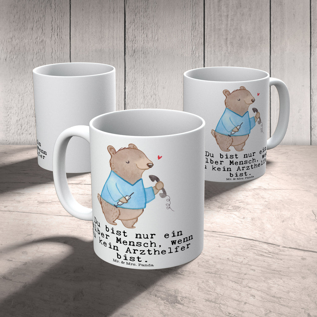 Tasse Arzthelfer mit Herz Arzthelfer, Medizinischer Fachangestellter Becher, Kaffeetasse, Kaffeebecher, Tee, Frühstück, Büro  Beruf, Ausbildung, Jubiläum, Abschied, Rente, Kollege, Kollegin, Geschenk, Schenken, Arbeitskollege, Mitarbeiter, Firma, Danke, Dankeschön