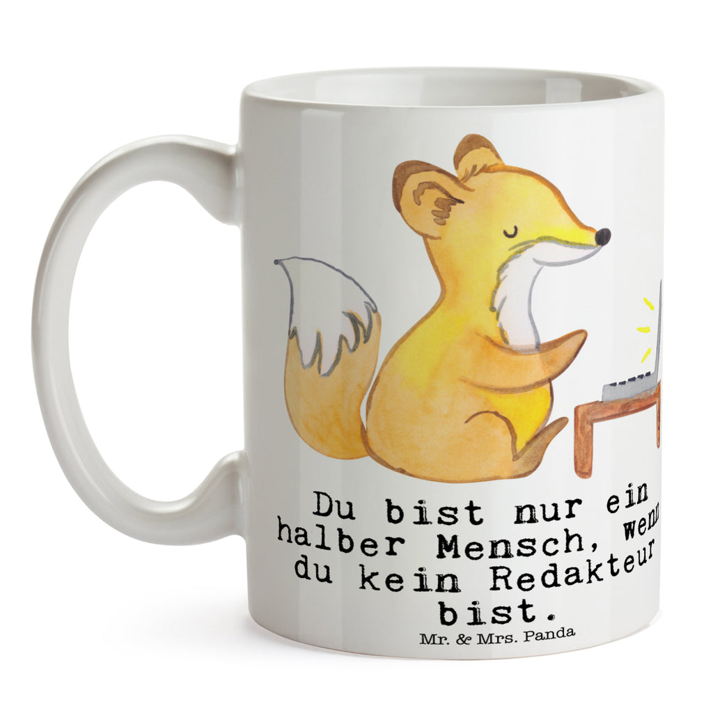 Tasse Redakteur mit Herz