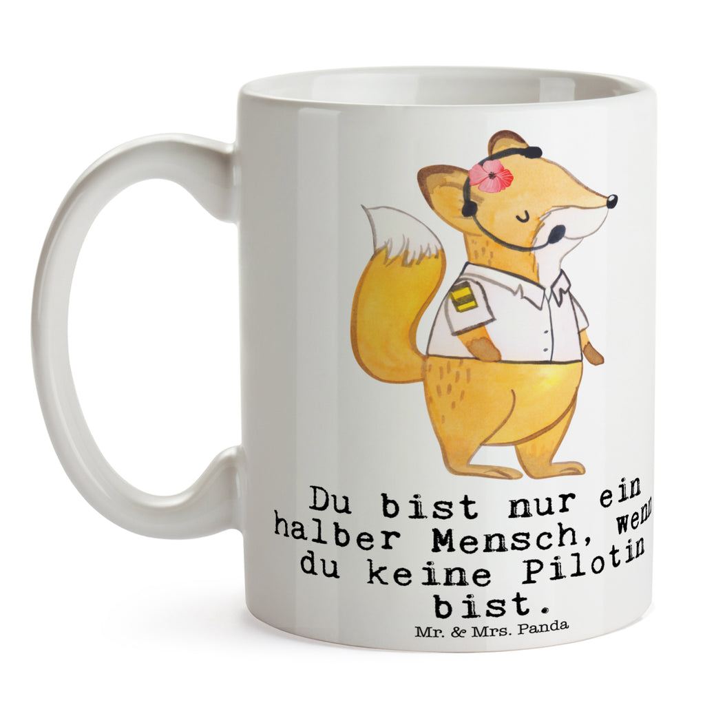 Tasse Pilotin mit Herz Pilotin, Flugkapitänin, Cockpit, Flugzeug,  Becher, Kaffeetasse, Kaffeebecher, Tee, Frühstück, Büro  Beruf, Ausbildung, Jubiläum, Abschied, Rente, Kollege, Kollegin, Geschenk, Schenken, Arbeitskollege, Mitarbeiter, Firma, Danke, Dankeschön