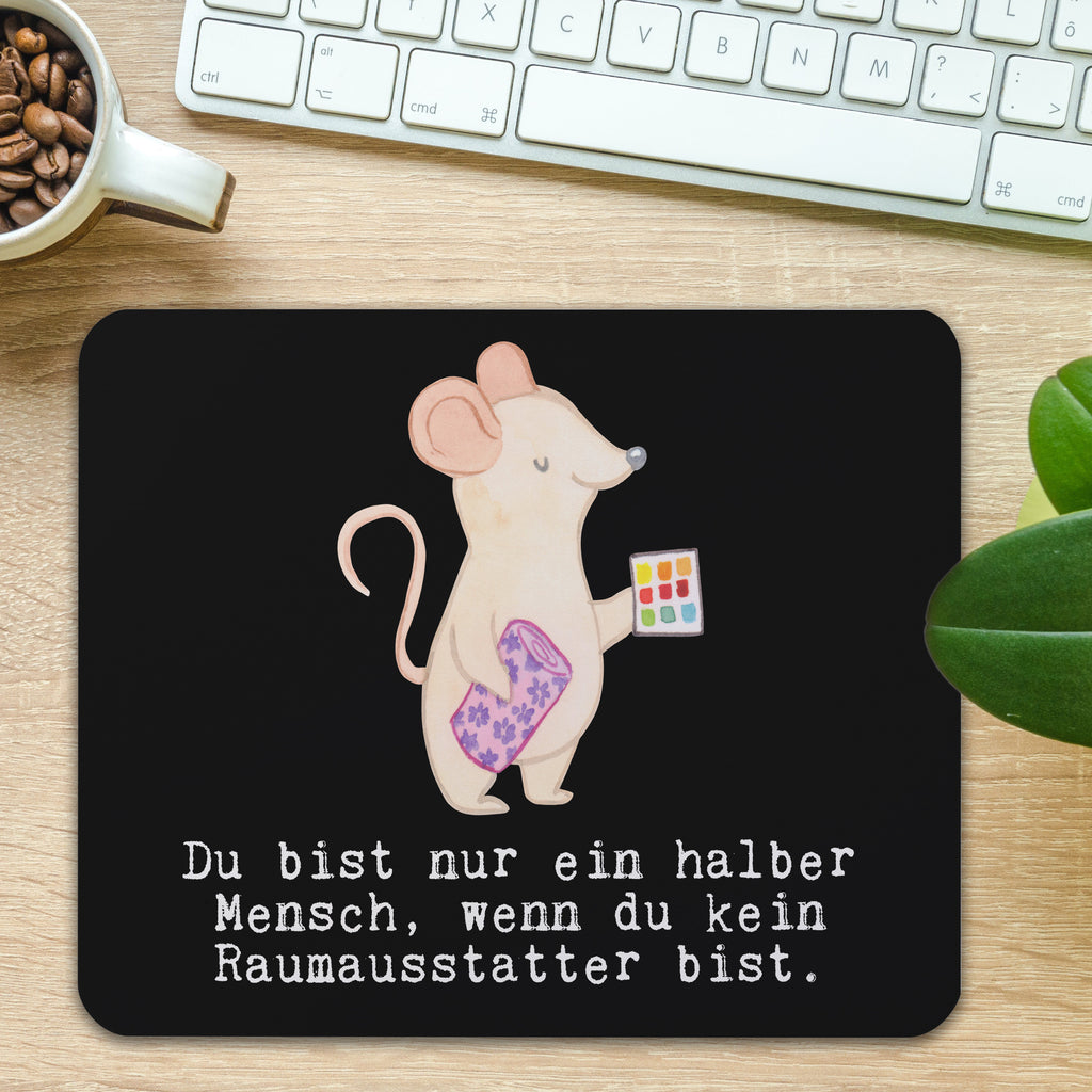 Mauspad Raumausstatter mit Herz Mousepad, Computer zubehör, Büroausstattung, PC Zubehör, Arbeitszimmer, Mauspad, Einzigartiges Mauspad, Designer Mauspad, Beruf, Ausbildung, Jubiläum, Abschied, Rente, Kollege, Kollegin, Geschenk, Schenken, Arbeitskollege, Mitarbeiter, Firma, Danke, Dankeschön