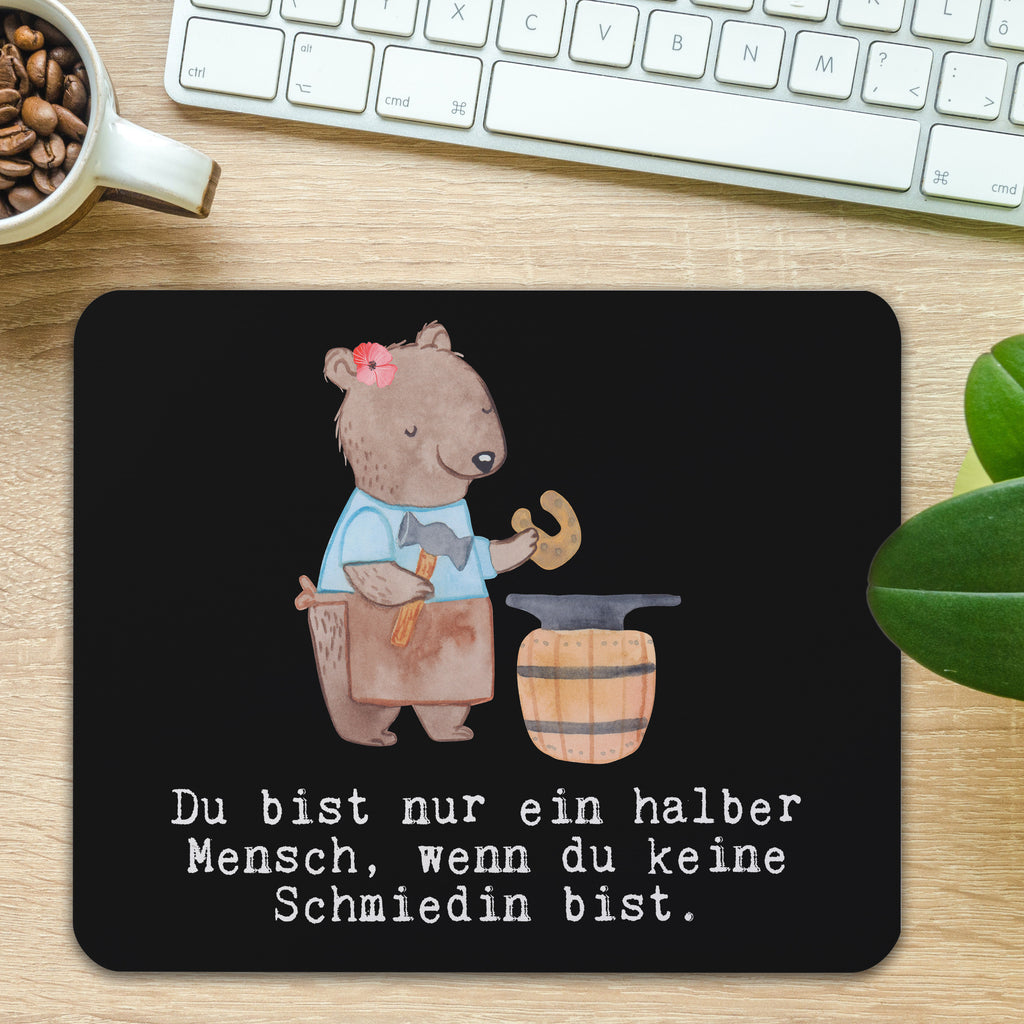 Mauspad Schmiedin mit Herz Mousepad, Computer zubehör, Büroausstattung, PC Zubehör, Arbeitszimmer, Mauspad, Einzigartiges Mauspad, Designer Mauspad, Beruf, Ausbildung, Jubiläum, Abschied, Rente, Kollege, Kollegin, Geschenk, Schenken, Arbeitskollege, Mitarbeiter, Firma, Danke, Dankeschön