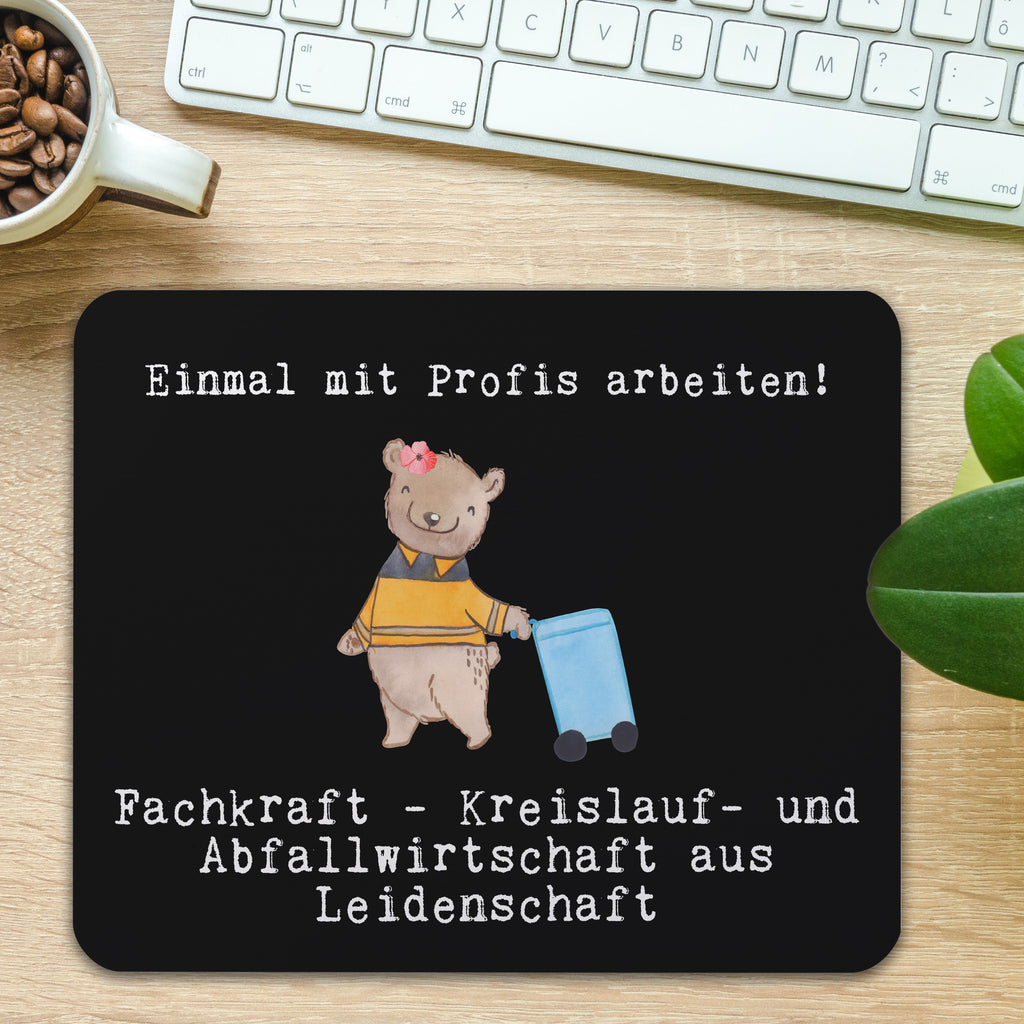 Mauspad Fachkraft - Kreislauf- und Abfallwirtschaft aus Leidenschaft Mousepad, Computer zubehör, Büroausstattung, PC Zubehör, Arbeitszimmer, Mauspad, Einzigartiges Mauspad, Designer Mauspad, Beruf, Ausbildung, Jubiläum, Abschied, Rente, Kollege, Kollegin, Geschenk, Schenken, Arbeitskollege, Mitarbeiter, Firma, Danke, Dankeschön, Müllwerker, Fachkraft Kreislauf- und Abfallwirtschaft, Müllentsorger, Kehrichtmann, Müllmann, Müllfahrer