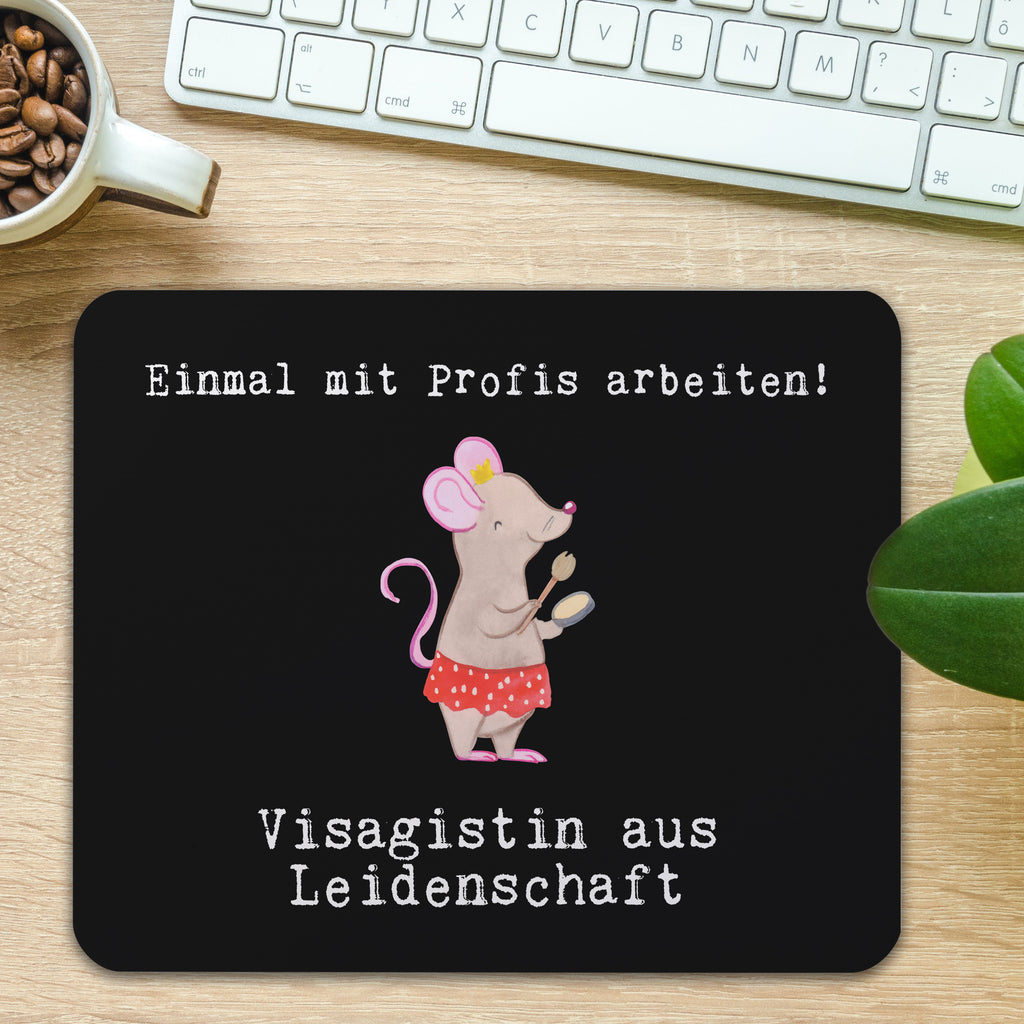 Mauspad Visagistin aus Leidenschaft Mousepad, Computer zubehör, Büroausstattung, PC Zubehör, Arbeitszimmer, Mauspad, Einzigartiges Mauspad, Designer Mauspad, Beruf, Ausbildung, Jubiläum, Abschied, Rente, Kollege, Kollegin, Geschenk, Schenken, Arbeitskollege, Mitarbeiter, Firma, Danke, Dankeschön, Kosmetikerin, Make Up Artist, Maskenbildnerin, Visagistin, Beauty Salon, Kosmetikstudio, Eröffnung
