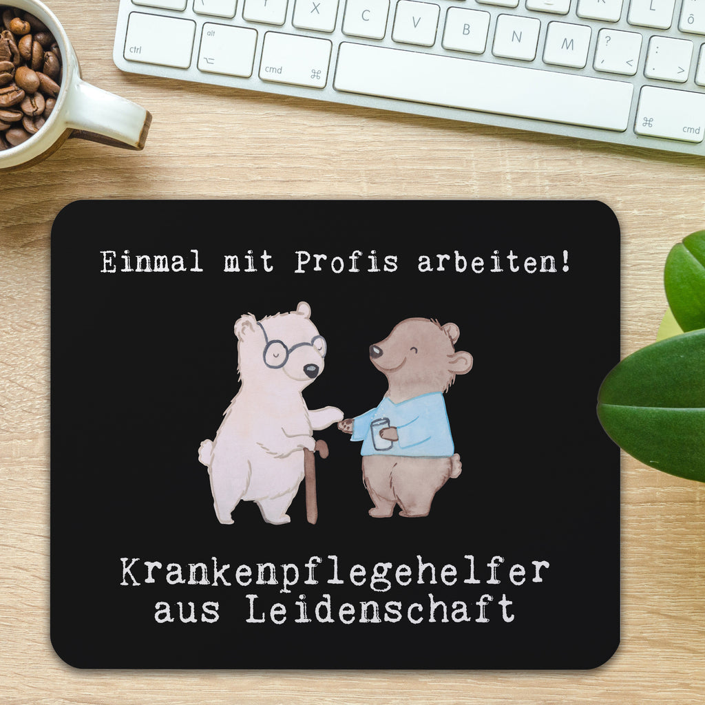 Mauspad Krankenpflegehelfer aus Leidenschaft Mousepad, Computer zubehör, Büroausstattung, PC Zubehör, Arbeitszimmer, Mauspad, Einzigartiges Mauspad, Designer Mauspad, Beruf, Ausbildung, Jubiläum, Abschied, Rente, Kollege, Kollegin, Geschenk, Schenken, Arbeitskollege, Mitarbeiter, Firma, Danke, Dankeschön, Krankenpflegehelfer, Pflegehelfer, Pflegekraft