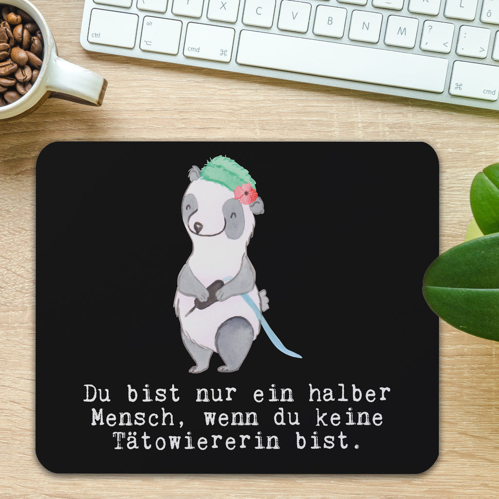 Mauspad Tätowiererin mit Herz Mousepad, Computer zubehör, Büroausstattung, PC Zubehör, Arbeitszimmer, Mauspad, Einzigartiges Mauspad, Designer Mauspad, Beruf, Ausbildung, Jubiläum, Abschied, Rente, Kollege, Kollegin, Geschenk, Schenken, Arbeitskollege, Mitarbeiter, Firma, Danke, Dankeschön