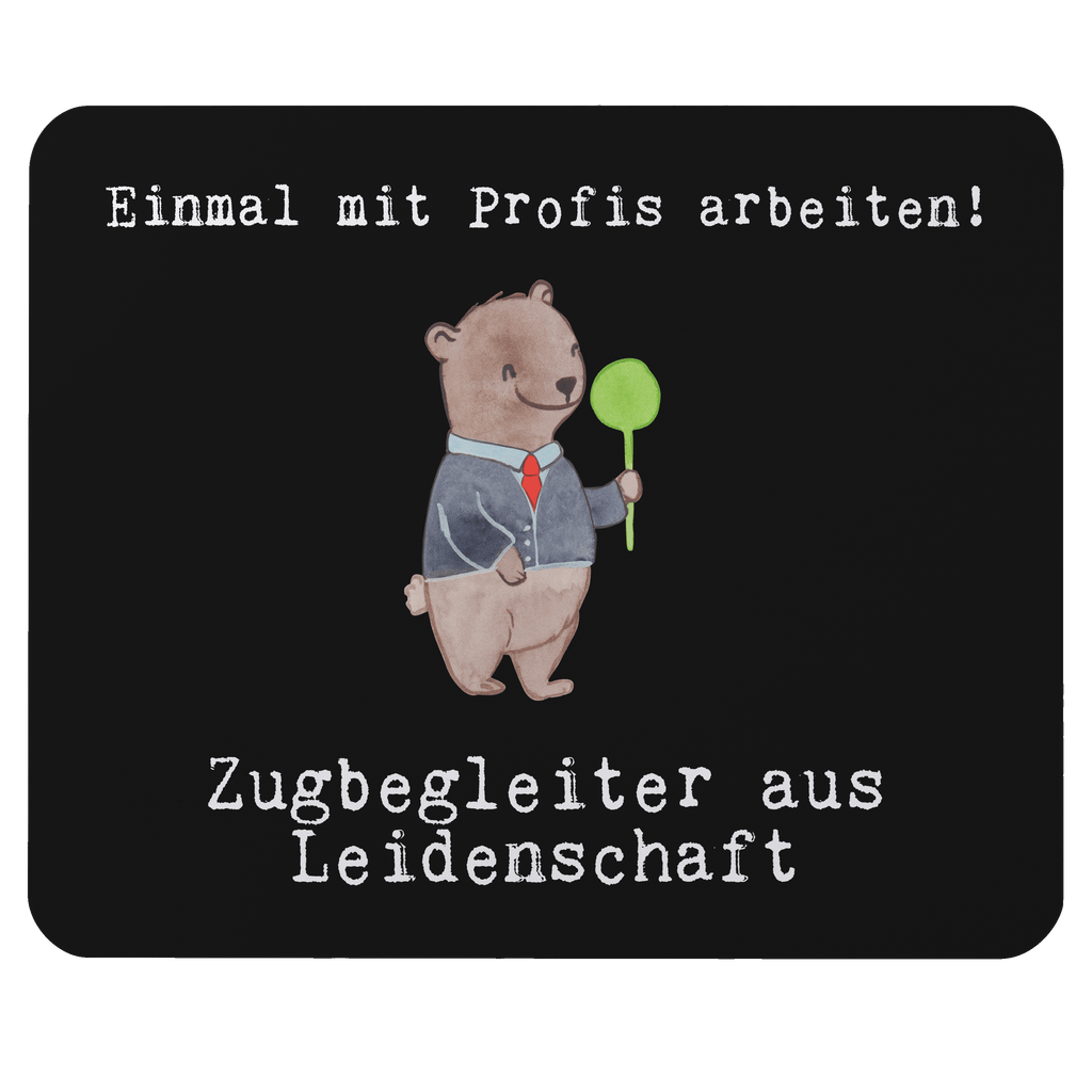Mauspad Zugbegleiter aus Leidenschaft Mousepad, Computer zubehör, Büroausstattung, PC Zubehör, Arbeitszimmer, Mauspad, Einzigartiges Mauspad, Designer Mauspad, Beruf, Ausbildung, Jubiläum, Abschied, Rente, Kollege, Kollegin, Geschenk, Schenken, Arbeitskollege, Mitarbeiter, Firma, Danke, Dankeschön