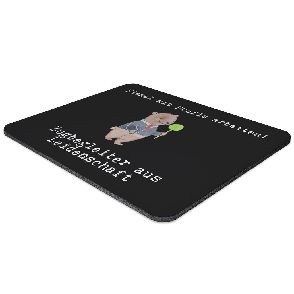 Mauspad Zugbegleiter aus Leidenschaft Mousepad, Computer zubehör, Büroausstattung, PC Zubehör, Arbeitszimmer, Mauspad, Einzigartiges Mauspad, Designer Mauspad, Beruf, Ausbildung, Jubiläum, Abschied, Rente, Kollege, Kollegin, Geschenk, Schenken, Arbeitskollege, Mitarbeiter, Firma, Danke, Dankeschön