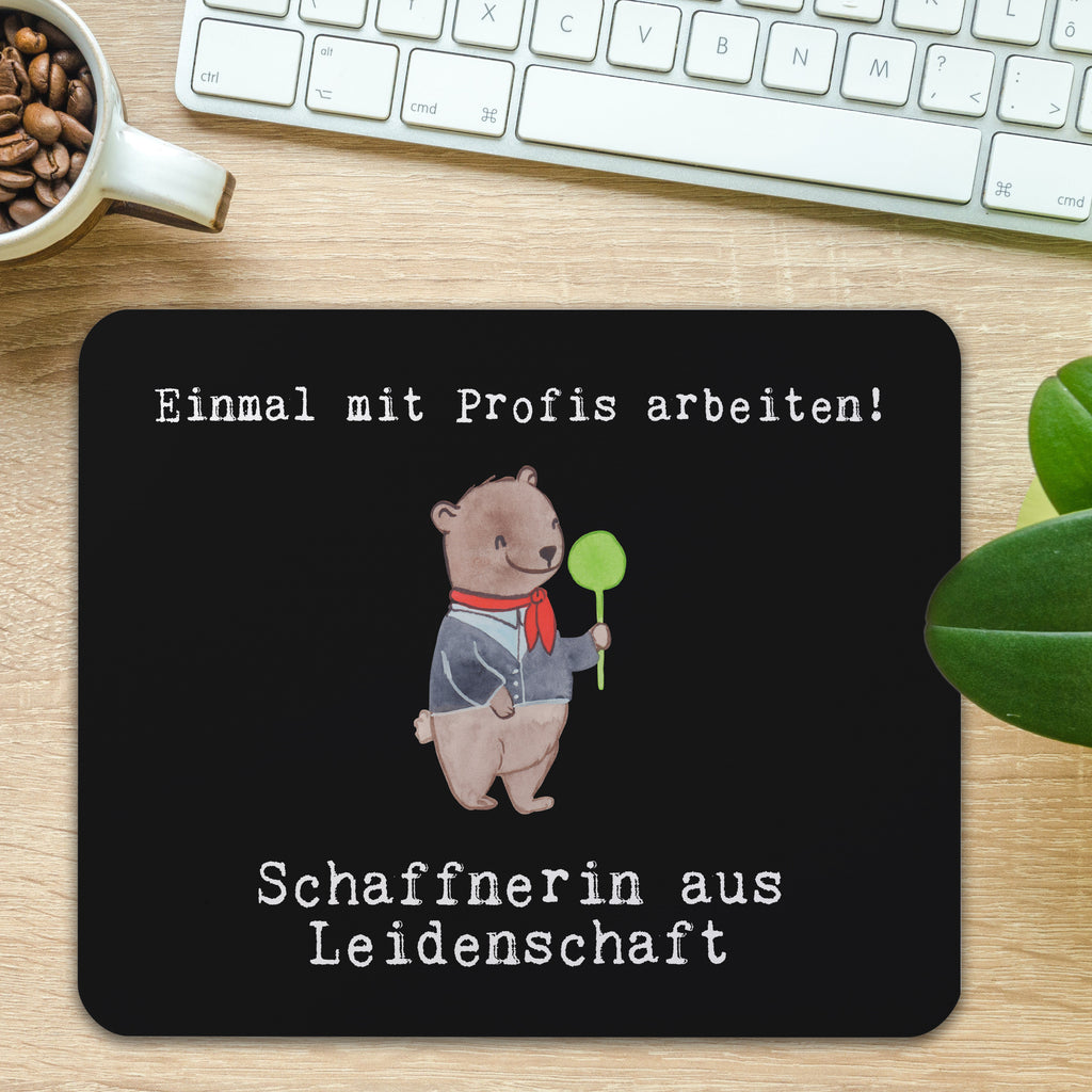 Mauspad Schaffnerin aus Leidenschaft Mousepad, Computer zubehör, Büroausstattung, PC Zubehör, Arbeitszimmer, Mauspad, Einzigartiges Mauspad, Designer Mauspad, Beruf, Ausbildung, Jubiläum, Abschied, Rente, Kollege, Kollegin, Geschenk, Schenken, Arbeitskollege, Mitarbeiter, Firma, Danke, Dankeschön