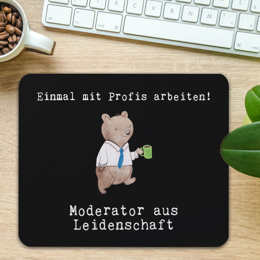 Mauspad Moderator aus Leidenschaft Mousepad, Computer zubehör, Büroausstattung, PC Zubehör, Arbeitszimmer, Mauspad, Einzigartiges Mauspad, Designer Mauspad, Beruf, Ausbildung, Jubiläum, Abschied, Rente, Kollege, Kollegin, Geschenk, Schenken, Arbeitskollege, Mitarbeiter, Firma, Danke, Dankeschön