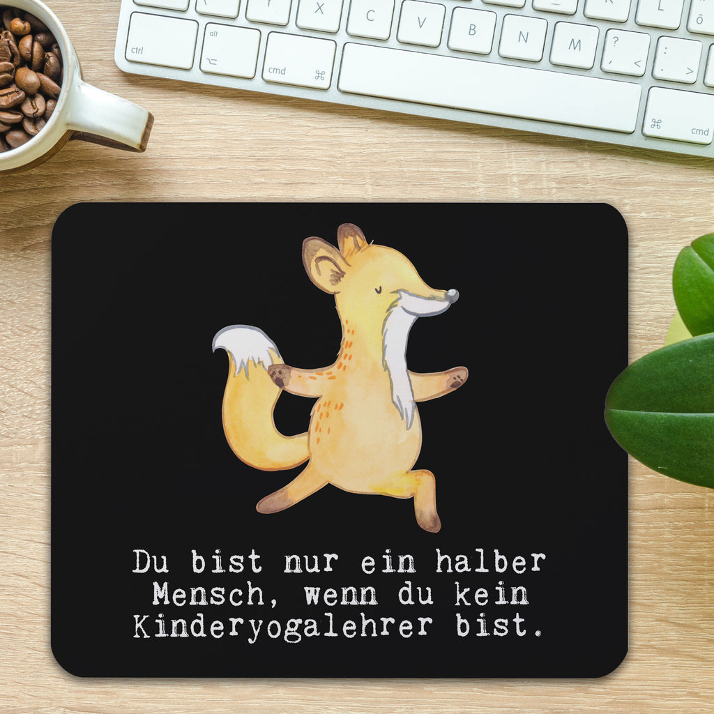 Mauspad Kinderyogalehrer mit Herz Mousepad, Computer zubehör, Büroausstattung, PC Zubehör, Arbeitszimmer, Mauspad, Einzigartiges Mauspad, Designer Mauspad, Beruf, Ausbildung, Jubiläum, Abschied, Rente, Kollege, Kollegin, Geschenk, Schenken, Arbeitskollege, Mitarbeiter, Firma, Danke, Dankeschön