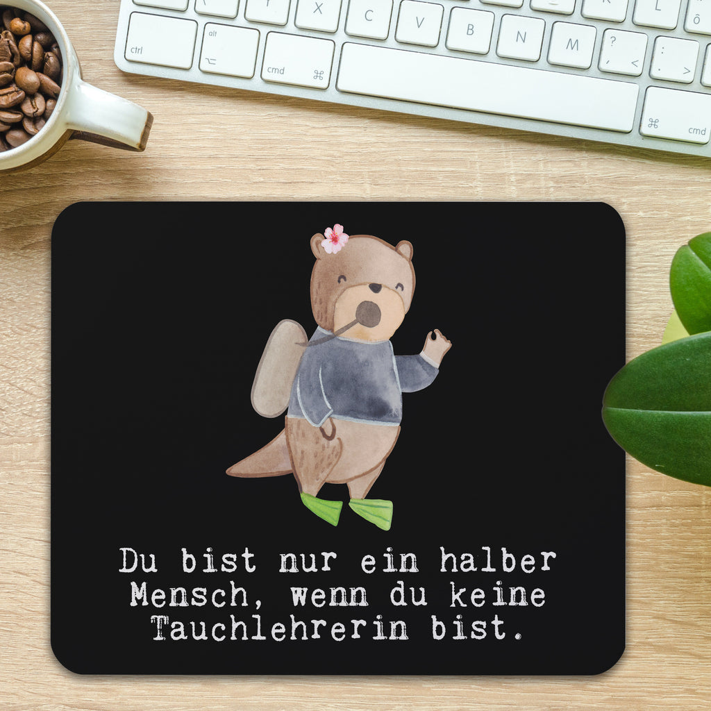 Mauspad Tauchlehrerin mit Herz Mousepad, Computer zubehör, Büroausstattung, PC Zubehör, Arbeitszimmer, Mauspad, Einzigartiges Mauspad, Designer Mauspad, Beruf, Ausbildung, Jubiläum, Abschied, Rente, Kollege, Kollegin, Geschenk, Schenken, Arbeitskollege, Mitarbeiter, Firma, Danke, Dankeschön