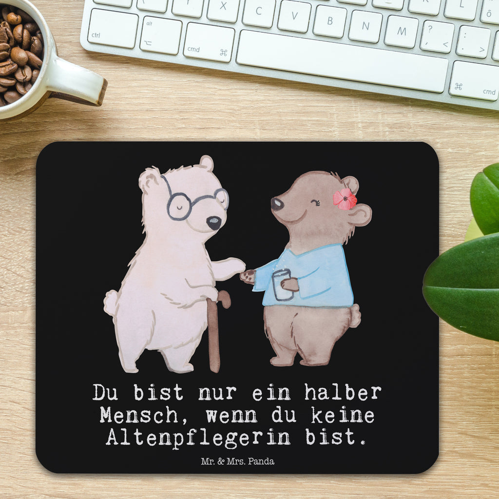 Mauspad Altenpflegerin mit Herz Mousepad, Computer zubehör, Büroausstattung, PC Zubehör, Arbeitszimmer, Mauspad, Einzigartiges Mauspad, Designer Mauspad, Beruf, Ausbildung, Jubiläum, Abschied, Rente, Kollege, Kollegin, Geschenk, Schenken, Arbeitskollege, Mitarbeiter, Firma, Danke, Dankeschön, Altenpflegerin, Pflegerin, Altenheim Eröffnung