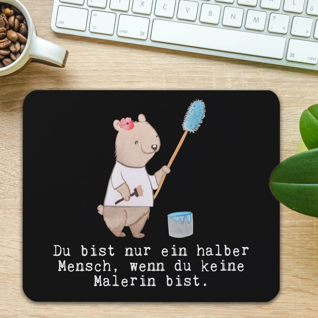 Mauspad Malerin mit Herz Mousepad, Computer zubehör, Büroausstattung, PC Zubehör, Arbeitszimmer, Mauspad, Einzigartiges Mauspad, Designer Mauspad, Beruf, Ausbildung, Jubiläum, Abschied, Rente, Kollege, Kollegin, Geschenk, Schenken, Arbeitskollege, Mitarbeiter, Firma, Danke, Dankeschön, Maler, Malermeisterin, Gesellenprüfung, Meisterprüfung, Malerbetrieb
