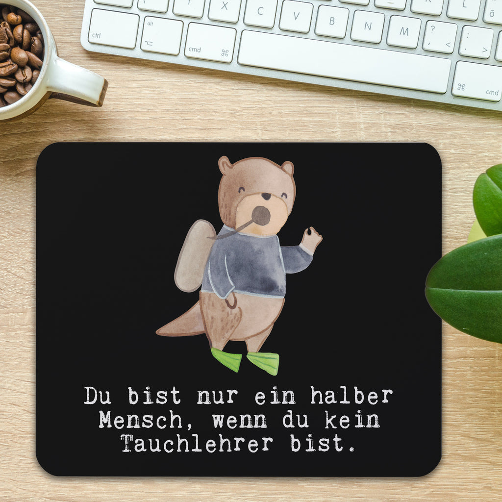 Mauspad Tauchlehrer mit Herz Mousepad, Computer zubehör, Büroausstattung, PC Zubehör, Arbeitszimmer, Mauspad, Einzigartiges Mauspad, Designer Mauspad, Beruf, Ausbildung, Jubiläum, Abschied, Rente, Kollege, Kollegin, Geschenk, Schenken, Arbeitskollege, Mitarbeiter, Firma, Danke, Dankeschön