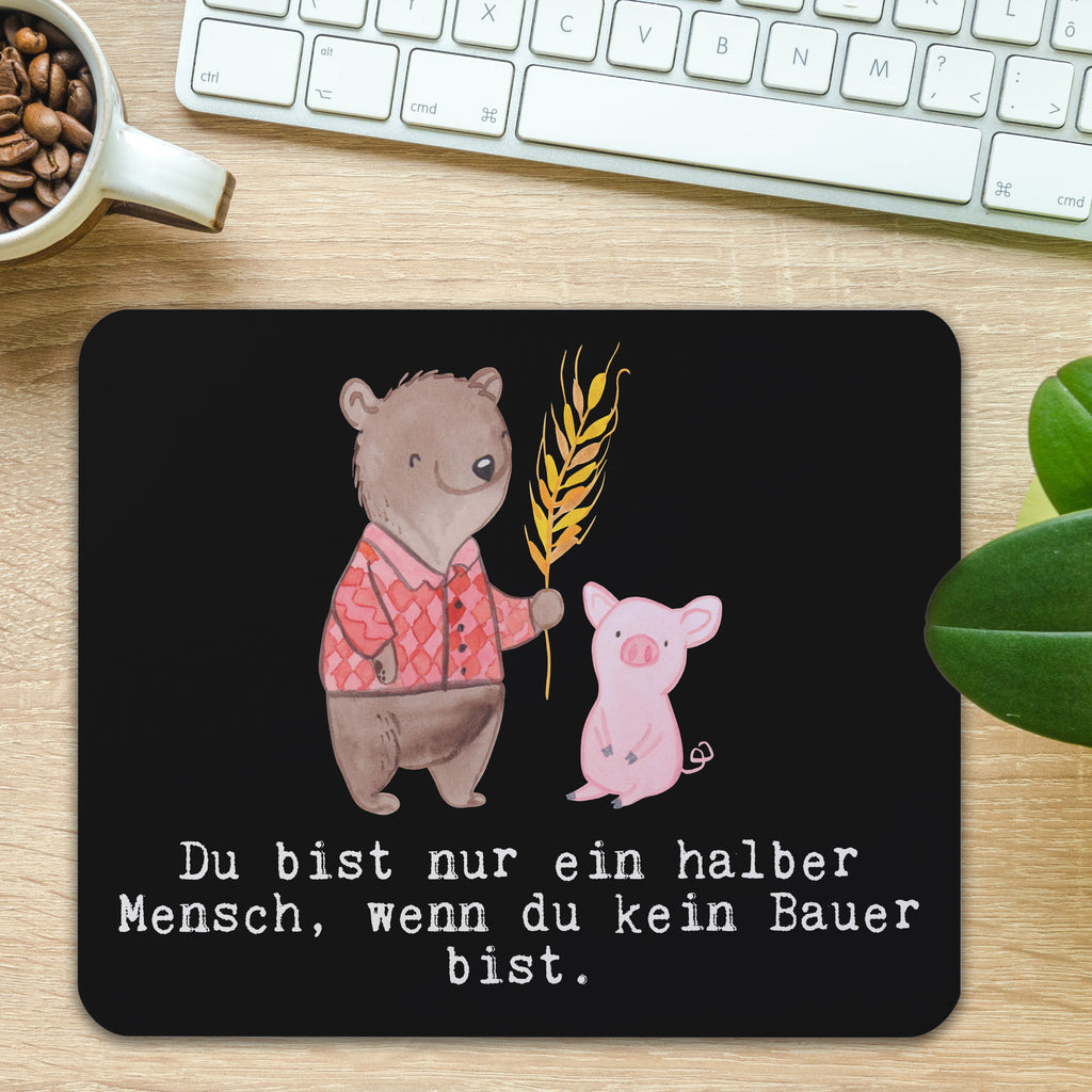 Mauspad Bauer mit Herz Mousepad, Computer zubehör, Büroausstattung, PC Zubehör, Arbeitszimmer, Mauspad, Einzigartiges Mauspad, Designer Mauspad, Beruf, Ausbildung, Jubiläum, Abschied, Rente, Kollege, Kollegin, Geschenk, Schenken, Arbeitskollege, Mitarbeiter, Firma, Danke, Dankeschön, Landwirt; Bauer, Tierwirt, Agronom, Farmer, Bauernhof