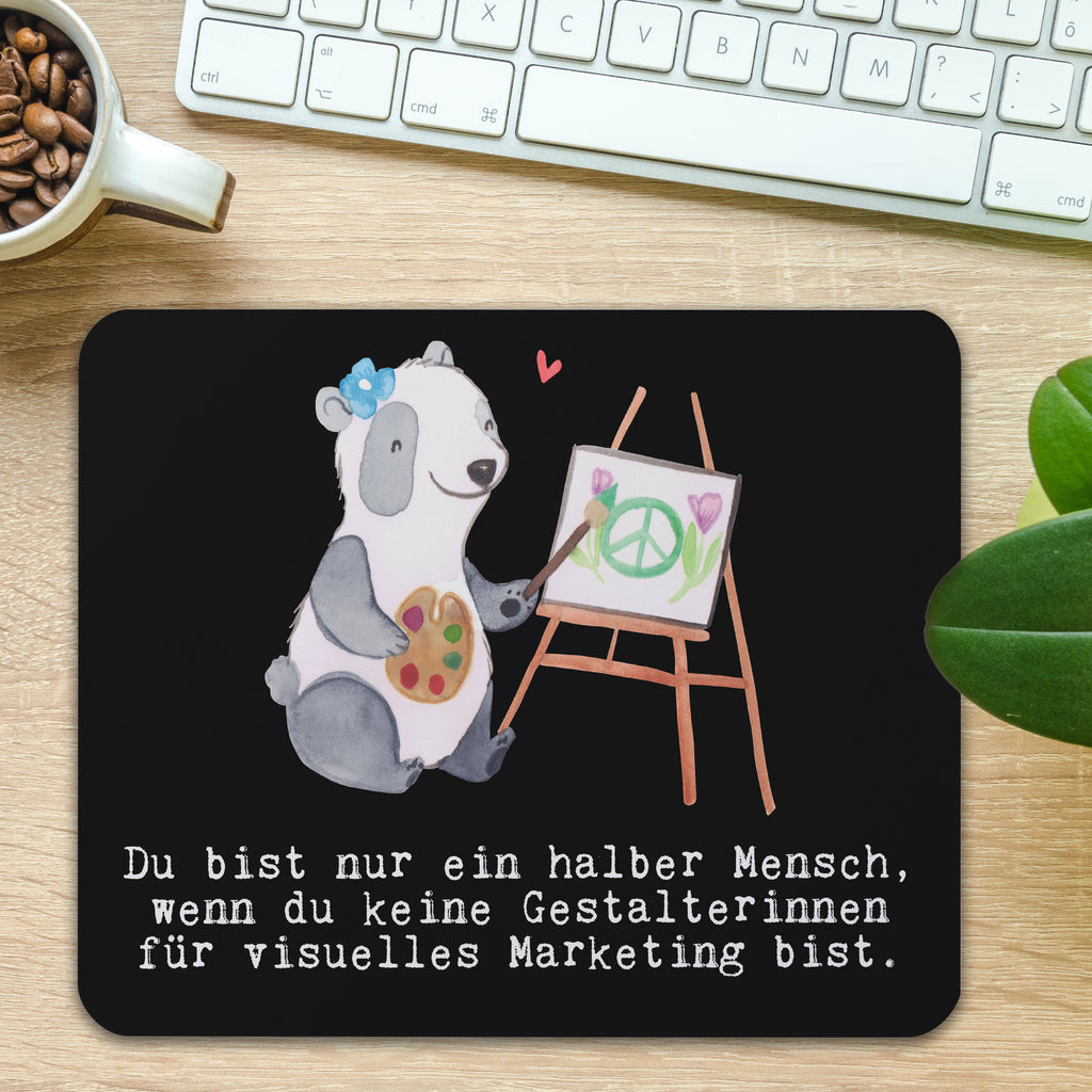 Mauspad Gestalterinnen für visuelles Marketing mit Herz Mousepad, Computer zubehör, Büroausstattung, PC Zubehör, Arbeitszimmer, Mauspad, Einzigartiges Mauspad, Designer Mauspad, Beruf, Ausbildung, Jubiläum, Abschied, Rente, Kollege, Kollegin, Geschenk, Schenken, Arbeitskollege, Mitarbeiter, Firma, Danke, Dankeschön
