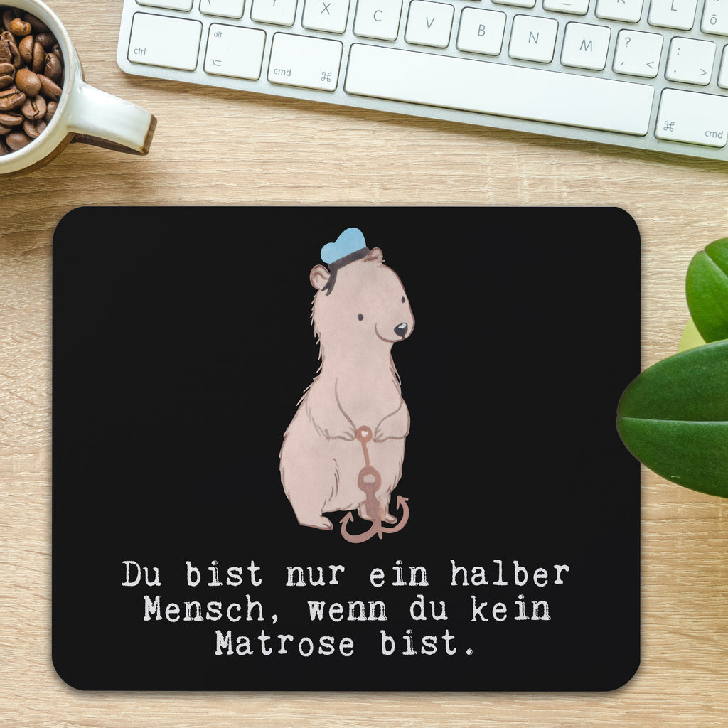 Mauspad Matrose mit Herz Mousepad, Computer zubehör, Büroausstattung, PC Zubehör, Arbeitszimmer, Mauspad, Einzigartiges Mauspad, Designer Mauspad, Beruf, Ausbildung, Jubiläum, Abschied, Rente, Kollege, Kollegin, Geschenk, Schenken, Arbeitskollege, Mitarbeiter, Firma, Danke, Dankeschön, Matrose, Seemann, Seeleute, Schiff, Schiffsmechaniker