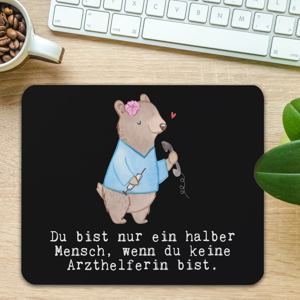 Mauspad Arzthelferin mit Herz Mousepad, Computer zubehör, Büroausstattung, PC Zubehör, Arbeitszimmer, Mauspad, Einzigartiges Mauspad, Designer Mauspad, Beruf, Ausbildung, Jubiläum, Abschied, Rente, Kollege, Kollegin, Geschenk, Schenken, Arbeitskollege, Mitarbeiter, Firma, Danke, Dankeschön, Arzthelferin, Medizinische Fachangestellte