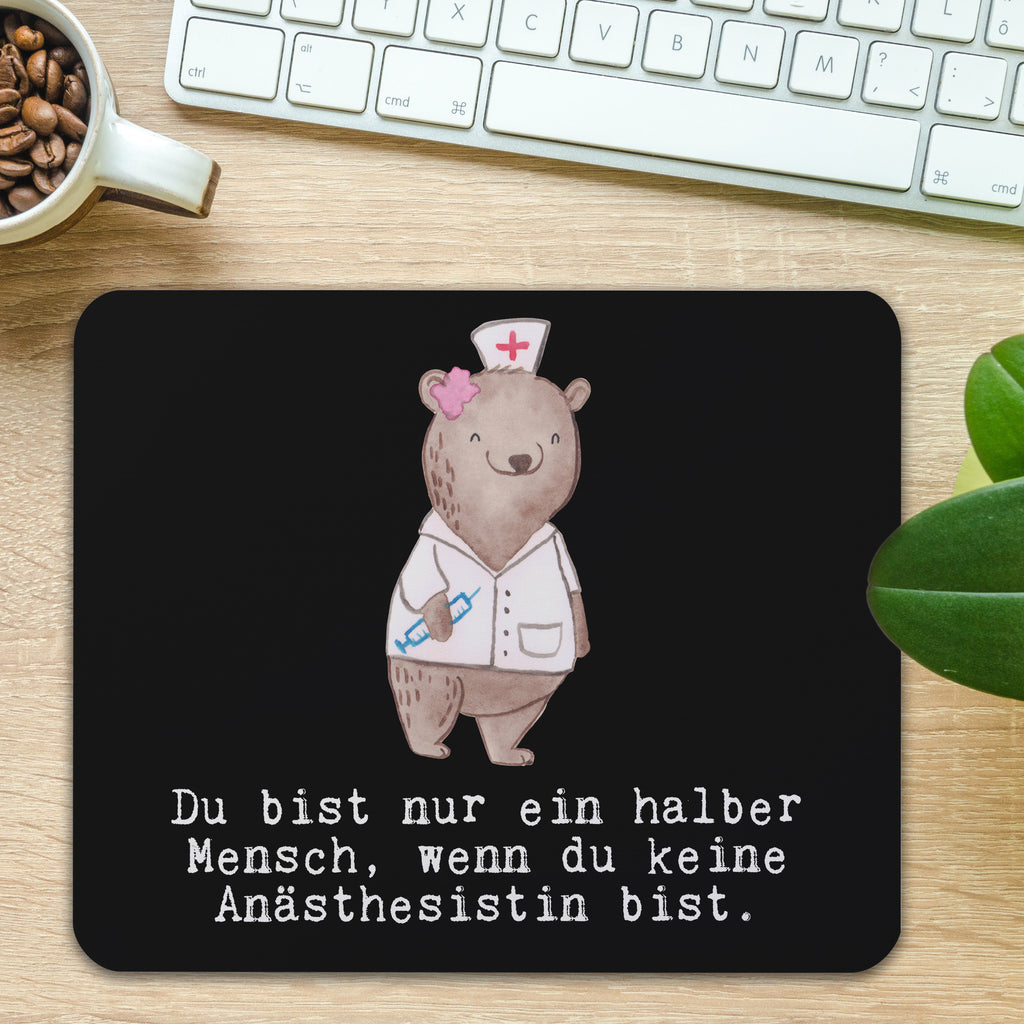 Mauspad Anästhesistin mit Herz Mousepad, Computer zubehör, Büroausstattung, PC Zubehör, Arbeitszimmer, Mauspad, Einzigartiges Mauspad, Designer Mauspad, Beruf, Ausbildung, Jubiläum, Abschied, Rente, Kollege, Kollegin, Geschenk, Schenken, Arbeitskollege, Mitarbeiter, Firma, Danke, Dankeschön, Anästhesistin, Narkoseärztin, Anästhesie, Krankenhaus, Studium