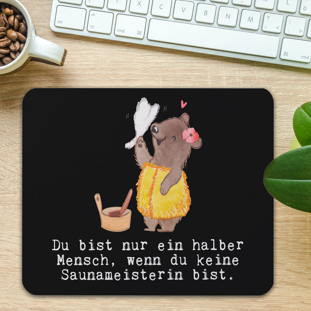Mauspad Saunameisterin mit Herz Mousepad, Computer zubehör, Büroausstattung, PC Zubehör, Arbeitszimmer, Mauspad, Einzigartiges Mauspad, Designer Mauspad, Beruf, Ausbildung, Jubiläum, Abschied, Rente, Kollege, Kollegin, Geschenk, Schenken, Arbeitskollege, Mitarbeiter, Firma, Danke, Dankeschön
