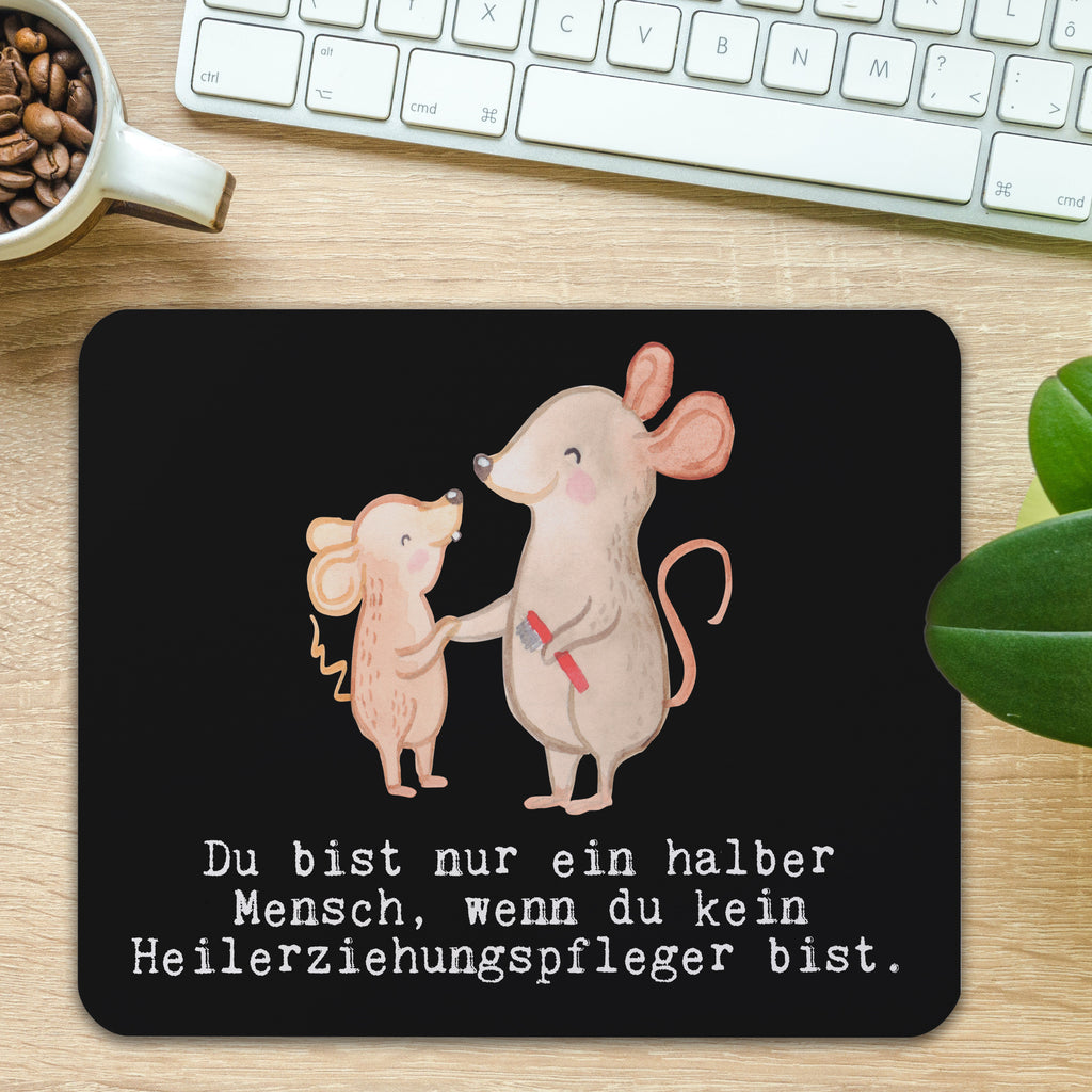 Mauspad Heilerziehungspfleger mit Herz Mousepad, Computer zubehör, Büroausstattung, PC Zubehör, Arbeitszimmer, Mauspad, Einzigartiges Mauspad, Designer Mauspad, Beruf, Ausbildung, Jubiläum, Abschied, Rente, Kollege, Kollegin, Geschenk, Schenken, Arbeitskollege, Mitarbeiter, Firma, Danke, Dankeschön, Heilerziehungspfleger, Heilpädagoge
