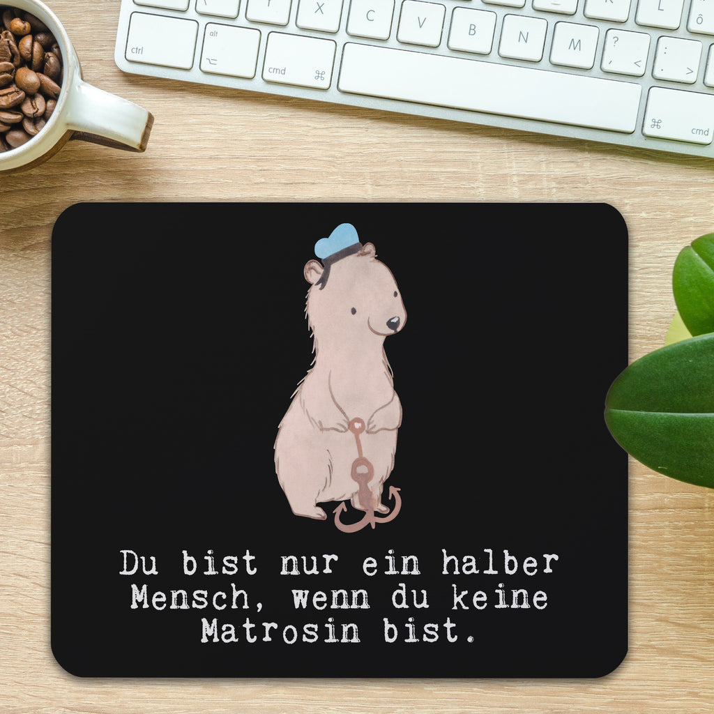 Mauspad Matrosin mit Herz Mousepad, Computer zubehör, Büroausstattung, PC Zubehör, Arbeitszimmer, Mauspad, Einzigartiges Mauspad, Designer Mauspad, Beruf, Ausbildung, Jubiläum, Abschied, Rente, Kollege, Kollegin, Geschenk, Schenken, Arbeitskollege, Mitarbeiter, Firma, Danke, Dankeschön, Matrosin, Seeleute, Schiff, Schiffsmechanikerin