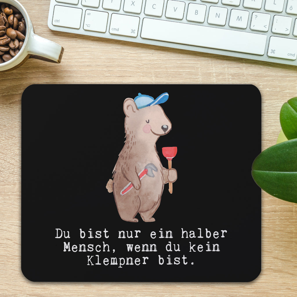 Mauspad Klempner mit Herz Mousepad, Computer zubehör, Büroausstattung, PC Zubehör, Arbeitszimmer, Mauspad, Einzigartiges Mauspad, Designer Mauspad, Beruf, Ausbildung, Jubiläum, Abschied, Rente, Kollege, Kollegin, Geschenk, Schenken, Arbeitskollege, Mitarbeiter, Firma, Danke, Dankeschön, Klempner, Handwerker, Installateur, Meister, Gesellenprüfung, Fachbetrieb, Bauklempner, Sanitärinstallationen