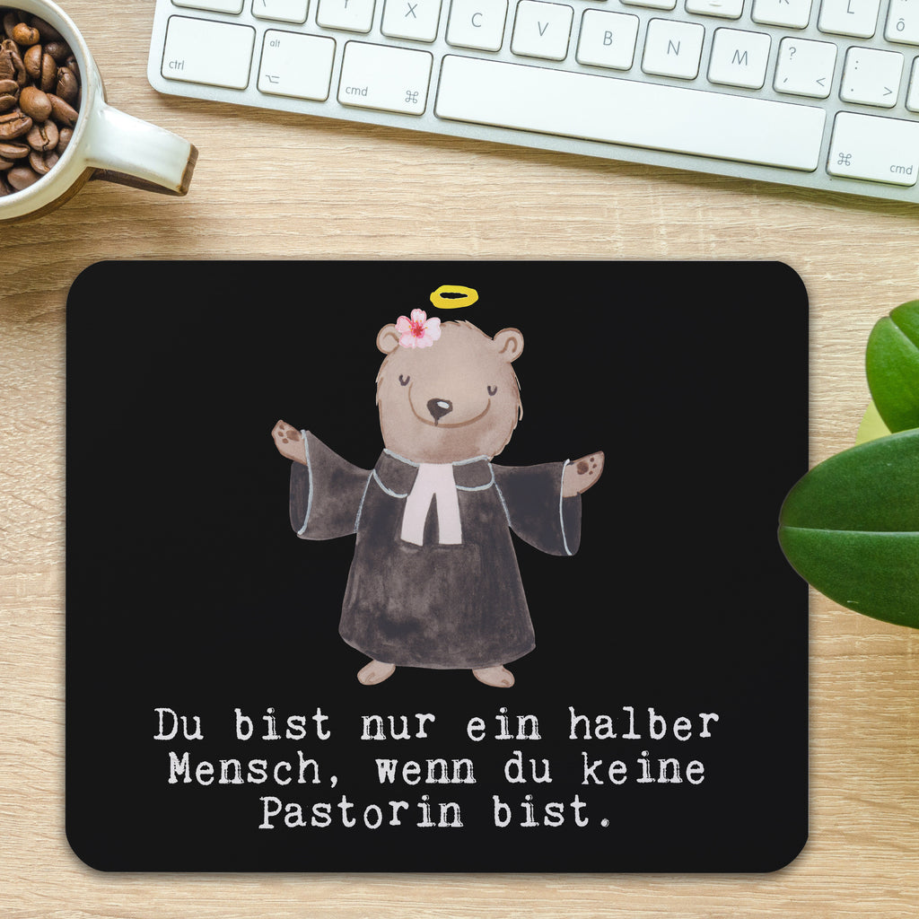 Mauspad Pastorin mit Herz Mousepad, Computer zubehör, Büroausstattung, PC Zubehör, Arbeitszimmer, Mauspad, Einzigartiges Mauspad, Designer Mauspad, Beruf, Ausbildung, Jubiläum, Abschied, Rente, Kollege, Kollegin, Geschenk, Schenken, Arbeitskollege, Mitarbeiter, Firma, Danke, Dankeschön, Pastorin, Dienerin Gottes<br />Geistliche, Pfarrerin, Predigerin<br />Priesterin, Theologin, Kirche