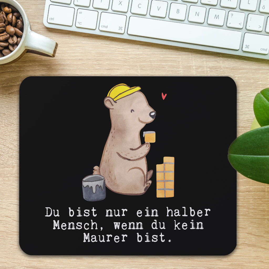 Mauspad Maurer mit Herz Mousepad, Computer zubehör, Büroausstattung, PC Zubehör, Arbeitszimmer, Mauspad, Einzigartiges Mauspad, Designer Mauspad, Beruf, Ausbildung, Jubiläum, Abschied, Rente, Kollege, Kollegin, Geschenk, Schenken, Arbeitskollege, Mitarbeiter, Firma, Danke, Dankeschön, Maurer, Maurermeister, Gesellenprüfung, Handwerker, Maurerbetrieb