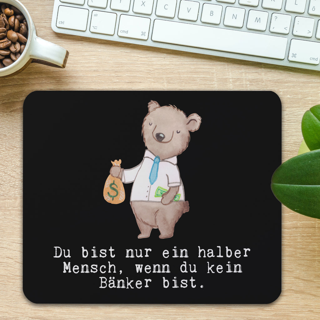 Mauspad Bänker mit Herz Mousepad, Computer zubehör, Büroausstattung, PC Zubehör, Arbeitszimmer, Mauspad, Einzigartiges Mauspad, Designer Mauspad, Beruf, Ausbildung, Jubiläum, Abschied, Rente, Kollege, Kollegin, Geschenk, Schenken, Arbeitskollege, Mitarbeiter, Firma, Danke, Dankeschön, Bänker, Bankfachmann, Bankangestellter, Bankberater