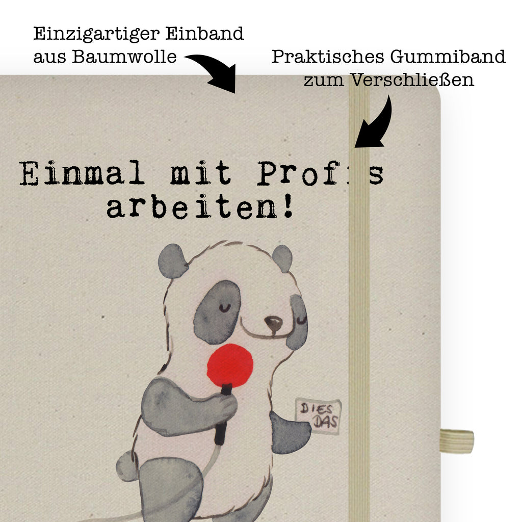DIN A4 Baumwoll Notizbuch Reporter aus Leidenschaft
