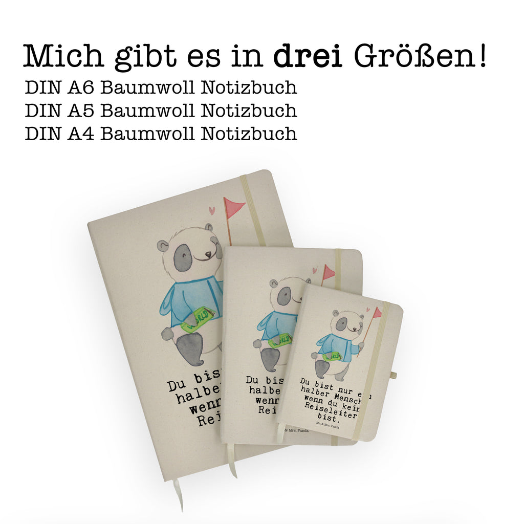 DIN A4 Baumwoll Notizbuch Reiseleiter mit Herz Notizen, Eintragebuch, Tagebuch, Notizblock, Adressbuch, Journal, Kladde, Skizzenbuch, Notizheft, Schreibbuch, Schreibheft, Beruf, Ausbildung, Jubiläum, Abschied, Rente, Kollege, Kollegin, Geschenk, Schenken, Arbeitskollege, Mitarbeiter, Firma, Danke, Dankeschön