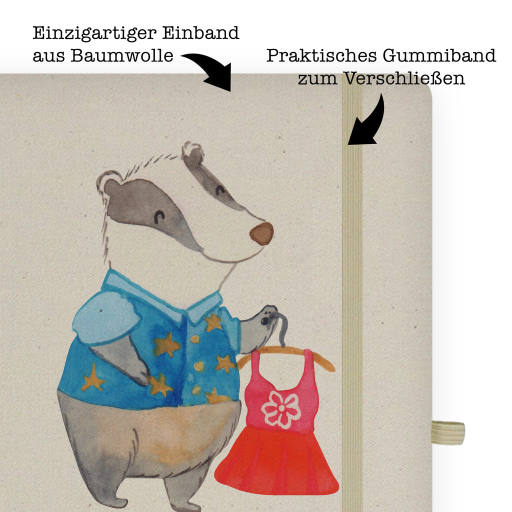 DIN A4 Baumwoll Notizbuch Modeverkäuferin mit Herz Notizen, Eintragebuch, Tagebuch, Notizblock, Adressbuch, Journal, Kladde, Skizzenbuch, Notizheft, Schreibbuch, Schreibheft, Beruf, Ausbildung, Jubiläum, Abschied, Rente, Kollege, Kollegin, Geschenk, Schenken, Arbeitskollege, Mitarbeiter, Firma, Danke, Dankeschön, Modeverkäuferin, Verkäuferin, Fashion Store