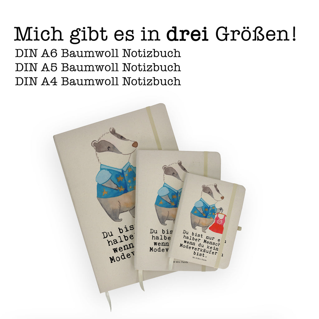 DIN A4 Baumwoll Notizbuch Modeverkäuferin mit Herz Notizen, Eintragebuch, Tagebuch, Notizblock, Adressbuch, Journal, Kladde, Skizzenbuch, Notizheft, Schreibbuch, Schreibheft, Beruf, Ausbildung, Jubiläum, Abschied, Rente, Kollege, Kollegin, Geschenk, Schenken, Arbeitskollege, Mitarbeiter, Firma, Danke, Dankeschön, Modeverkäuferin, Verkäuferin, Fashion Store
