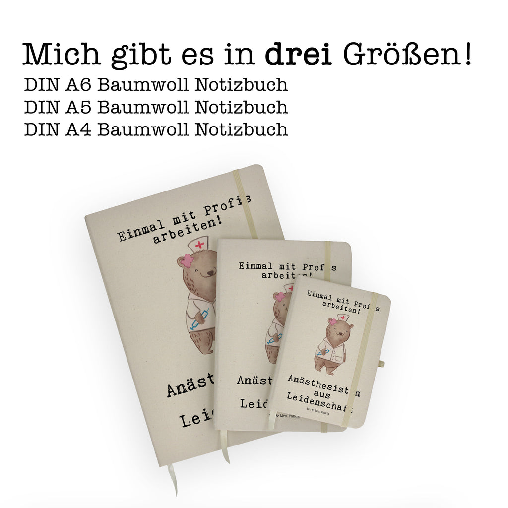 DIN A6 Baumwoll Notizbuch Anästhesistin aus Leidenschaft Notizen, Eintragebuch, Tagebuch, Notizblock, Adressbuch, Journal, Kladde, Skizzenbuch, Notizheft, Schreibbuch, Schreibheft, Beruf, Ausbildung, Jubiläum, Abschied, Rente, Kollege, Kollegin, Geschenk, Schenken, Arbeitskollege, Mitarbeiter, Firma, Danke, Dankeschön, Anästhesistin, Narkoseärztin, Anästhesie, Krankenhaus, Studium