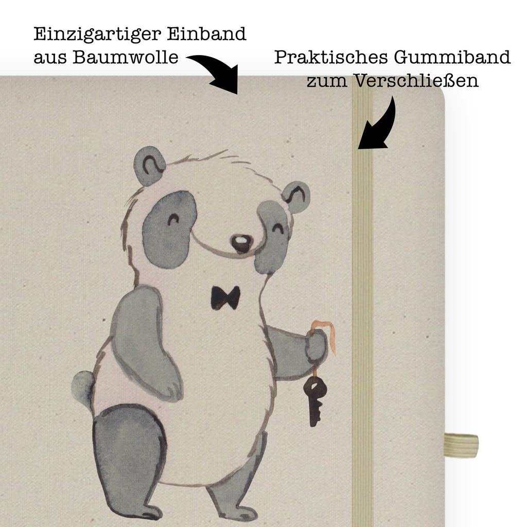DIN A6 Baumwoll Notizbuch Vermieter mit Herz Notizen, Eintragebuch, Tagebuch, Notizblock, Adressbuch, Journal, Kladde, Skizzenbuch, Notizheft, Schreibbuch, Schreibheft, Beruf, Ausbildung, Jubiläum, Abschied, Rente, Kollege, Kollegin, Geschenk, Schenken, Arbeitskollege, Mitarbeiter, Firma, Danke, Dankeschön