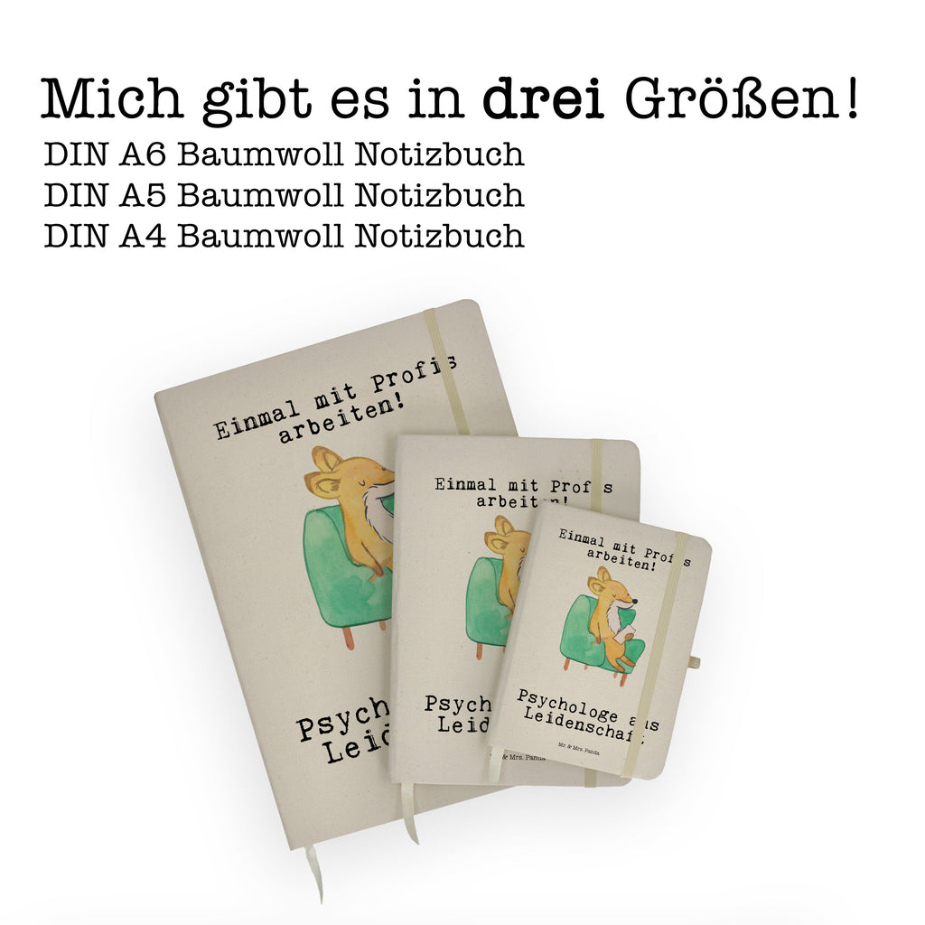DIN A6 Baumwoll Notizbuch Psychologe aus Leidenschaft Notizen, Eintragebuch, Tagebuch, Notizblock, Adressbuch, Journal, Kladde, Skizzenbuch, Notizheft, Schreibbuch, Schreibheft, Beruf, Ausbildung, Jubiläum, Abschied, Rente, Kollege, Kollegin, Geschenk, Schenken, Arbeitskollege, Mitarbeiter, Firma, Danke, Dankeschön, Psychologe, Therapeut, Studium