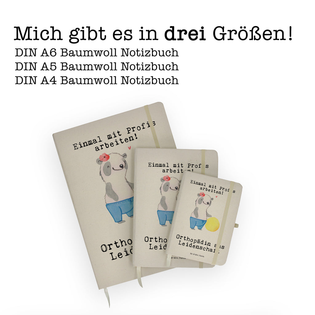 DIN A6 Baumwoll Notizbuch Orthopädin aus Leidenschaft Notizen, Eintragebuch, Tagebuch, Notizblock, Adressbuch, Journal, Kladde, Skizzenbuch, Notizheft, Schreibbuch, Schreibheft, Beruf, Ausbildung, Jubiläum, Abschied, Rente, Kollege, Kollegin, Geschenk, Schenken, Arbeitskollege, Mitarbeiter, Firma, Danke, Dankeschön, Orthopädin, Fachärztin, Orthopädie, Praxis, Eröffnung