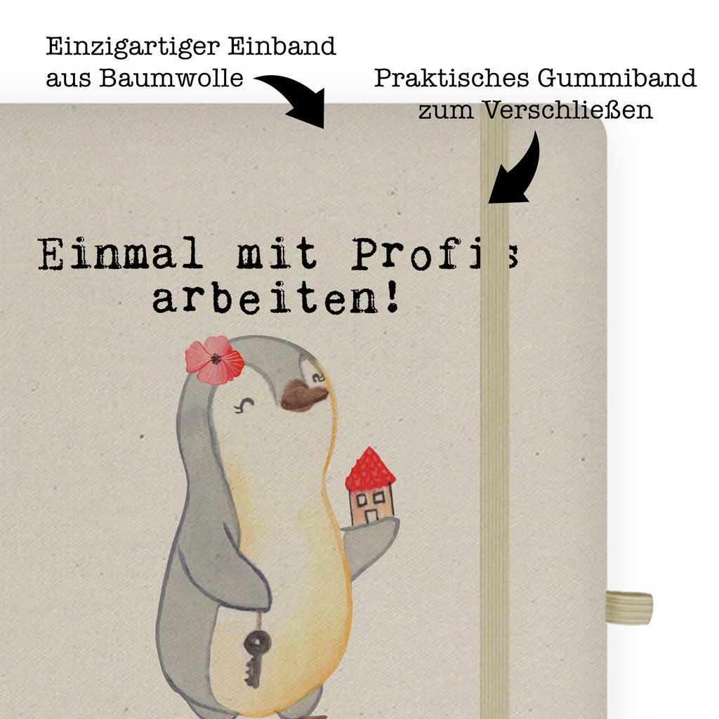 DIN A6 Baumwoll Notizbuch Immobilienkauffrau aus Leidenschaft Notizen, Eintragebuch, Tagebuch, Notizblock, Adressbuch, Journal, Kladde, Skizzenbuch, Notizheft, Schreibbuch, Schreibheft, Beruf, Ausbildung, Jubiläum, Abschied, Rente, Kollege, Kollegin, Geschenk, Schenken, Arbeitskollege, Mitarbeiter, Firma, Danke, Dankeschön, Immobilienmaklerin, Immobilienhändlerin, Immobilienkauffrau, Immobilienbüro